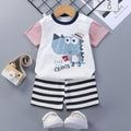 Children's Short-Sleeved Cotton Suit