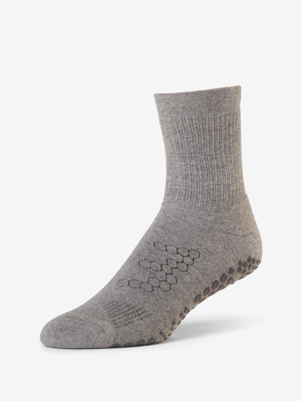 Base 33 Grip Crew Sock - Grey