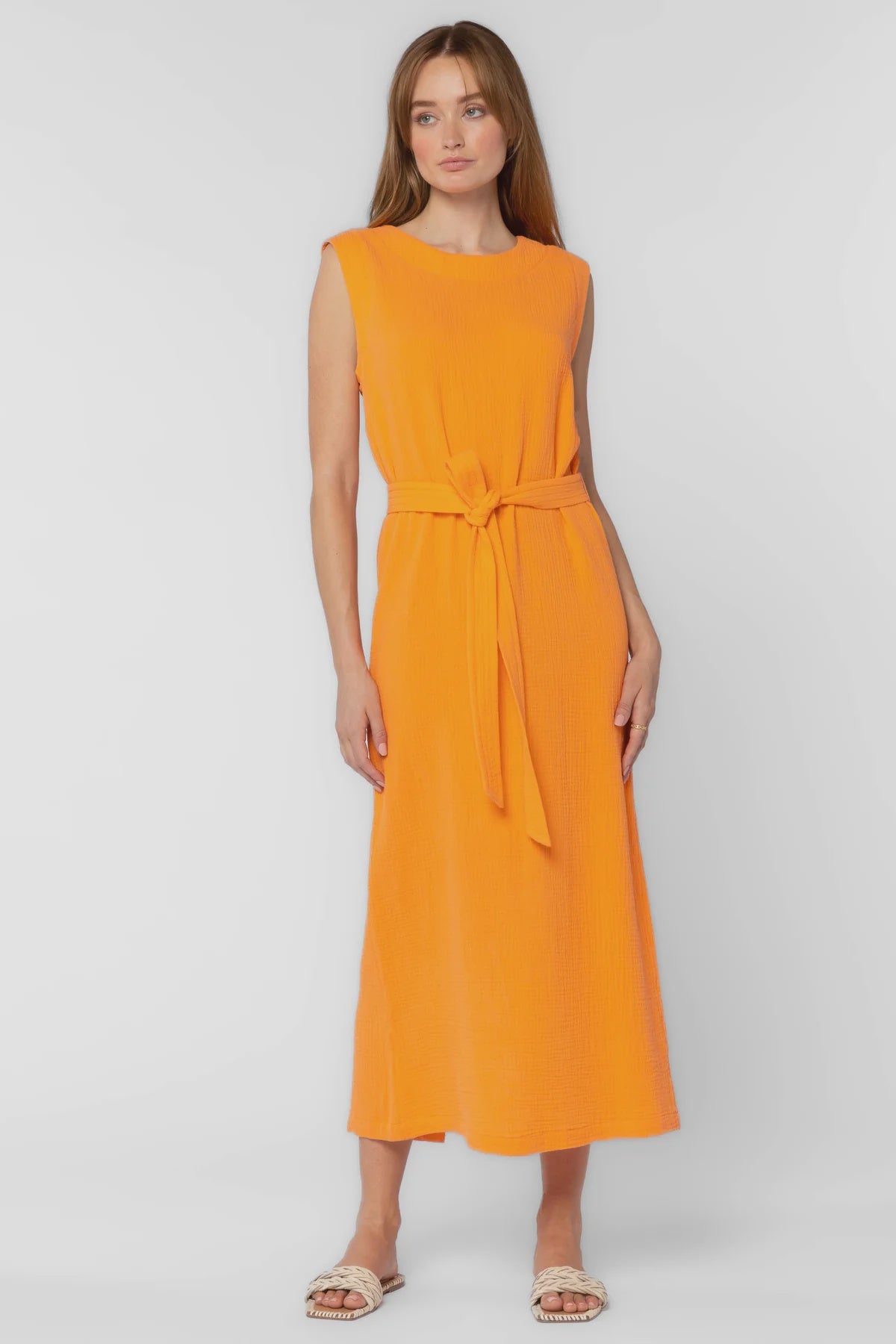 Aurelie Tangerine Dress