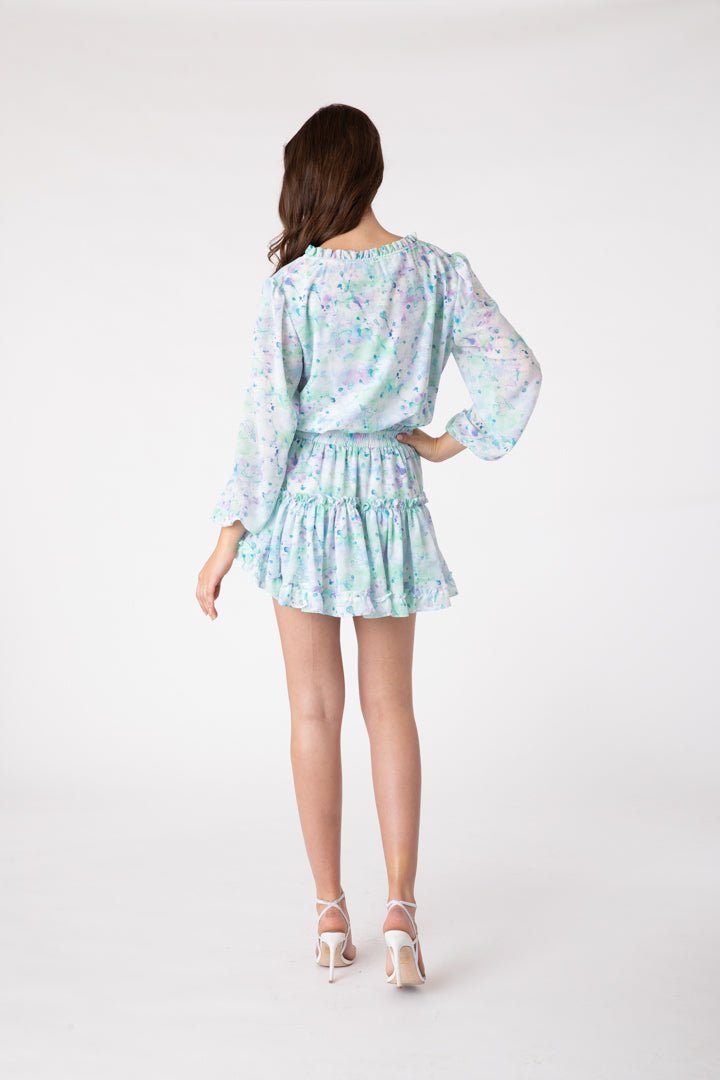 Freya Dress Paint Lite Blue