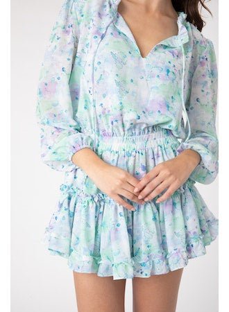 Freya Dress Paint Lite Blue