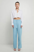 High-Waisted Suit Trousers