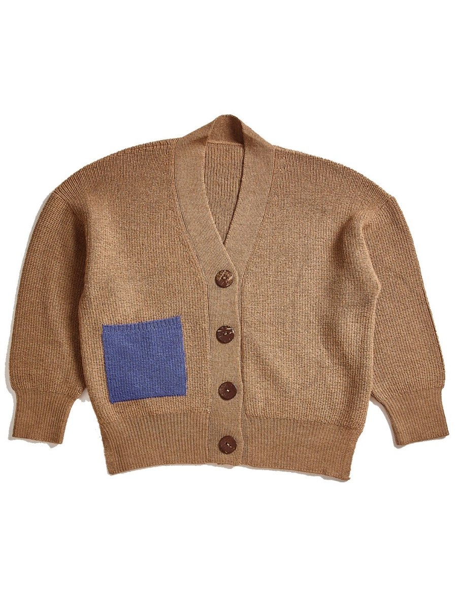 OVERSIZED CARDI, CAMEL